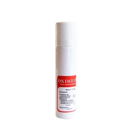 la ce se foloseste oximed spray|Prospect Oximed spray cutanat, 59,5 g, Mebra